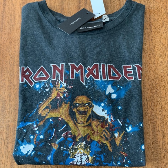 Topshop Tops - NWT!  Iron maiden distressed tee